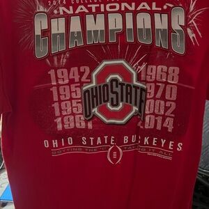 Nike Red Ohio State Champions T-Shirt